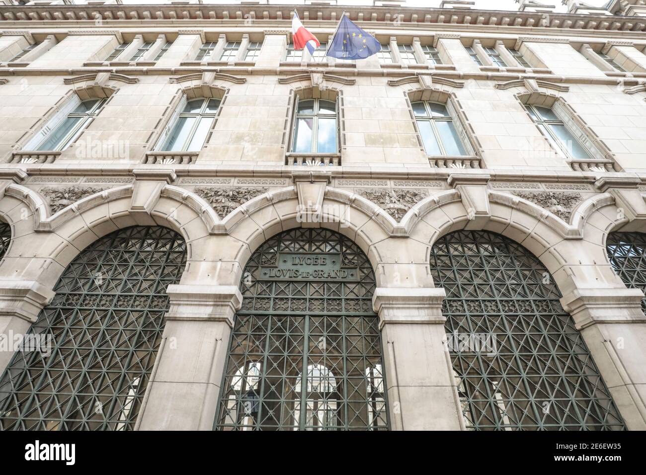 CHAMPAGNE SOCIALISTS LOCATIONS IN PARIS Stock Photo