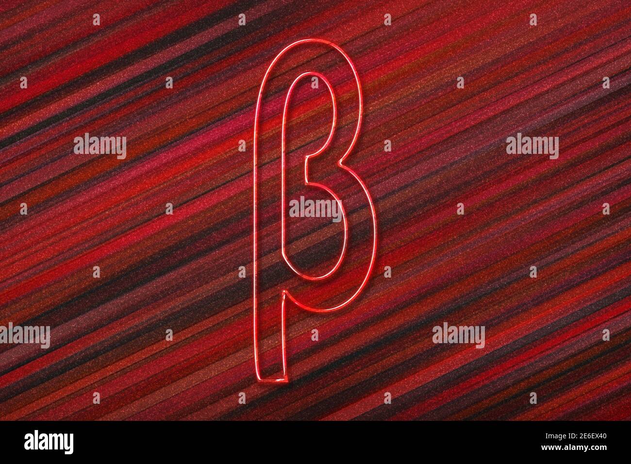 Beta Sign Beta Letter Greek Alphabet Symbol Red Background Stock 
