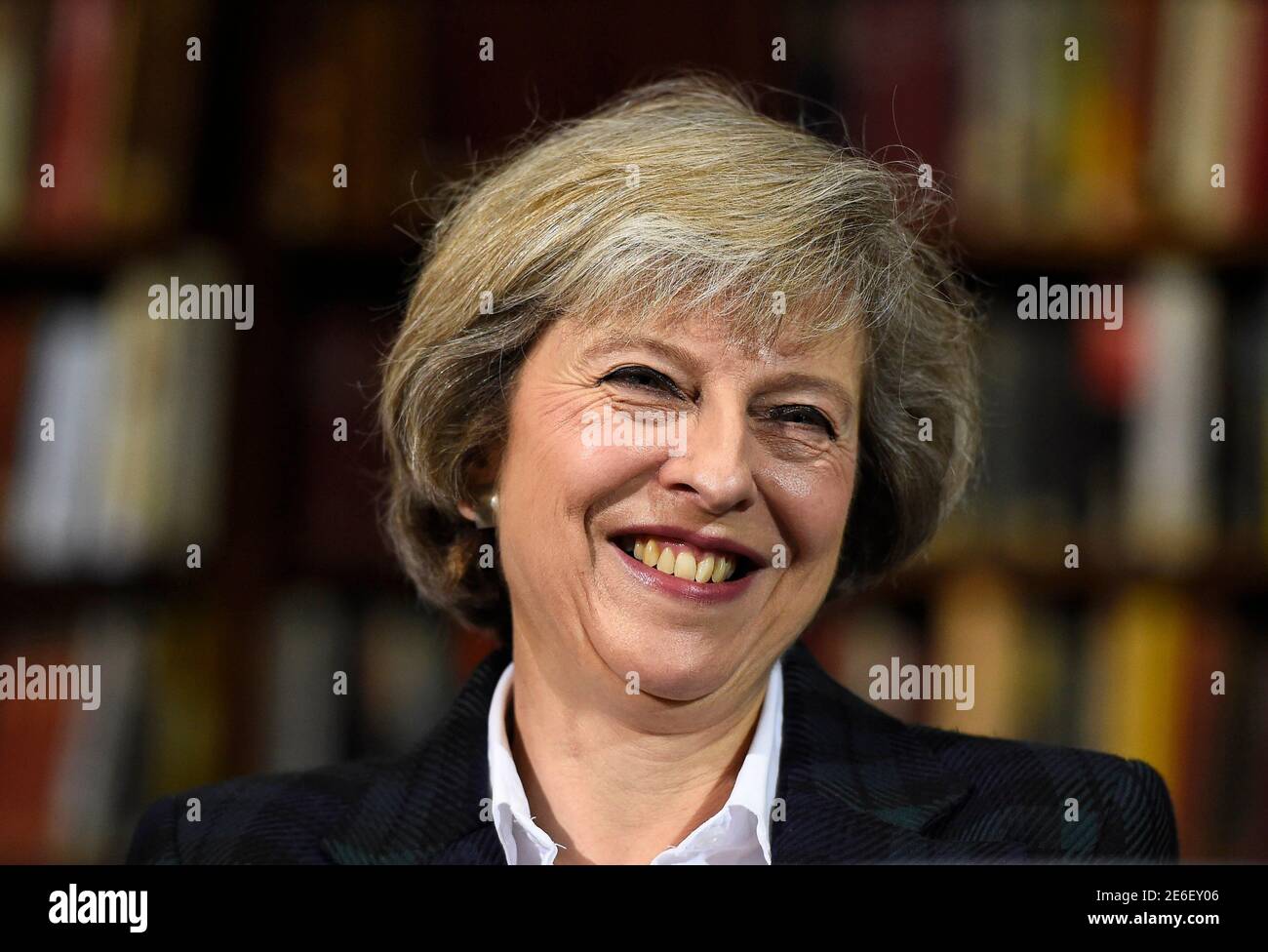 Britain's Home Secretary, Theresa May, delivers a speech at RUSI (Royal  United Services Institute) in London, Britain June 30, 2016. REUTERS/Dylan  Martinez Stock Photo - Alamy