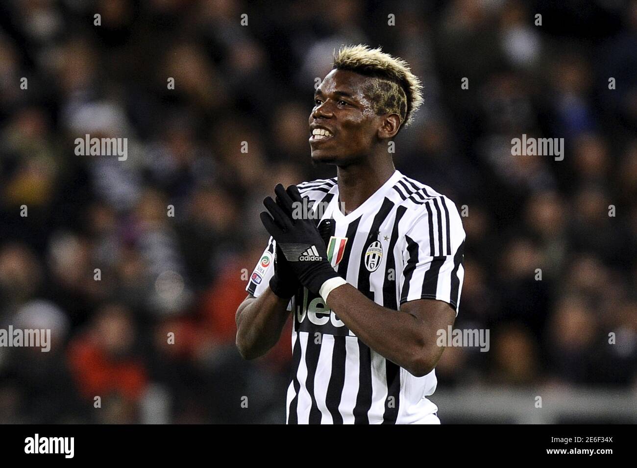 Juventus Paul Lamine Pogba Reacts During Their Champions League Group D Soccer Match Against Borussia Monchengladbach At Juventus Stadium In Turin October 21 15 Reuters Giorgio Perottino Picture Supplied By Action Images Stock