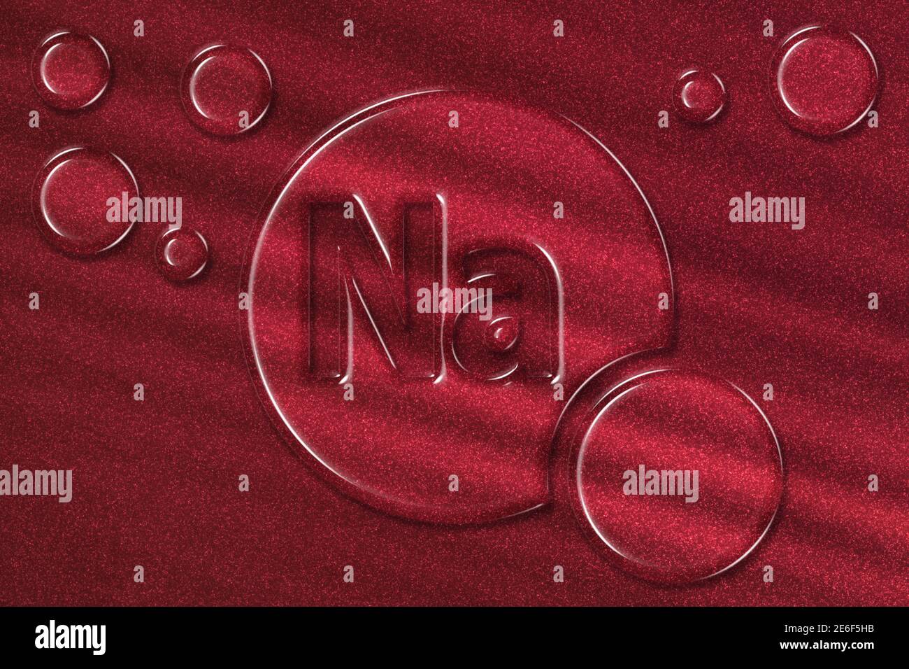 Element Na Sodium, Mineral Vitamin complex dietary supplement, red