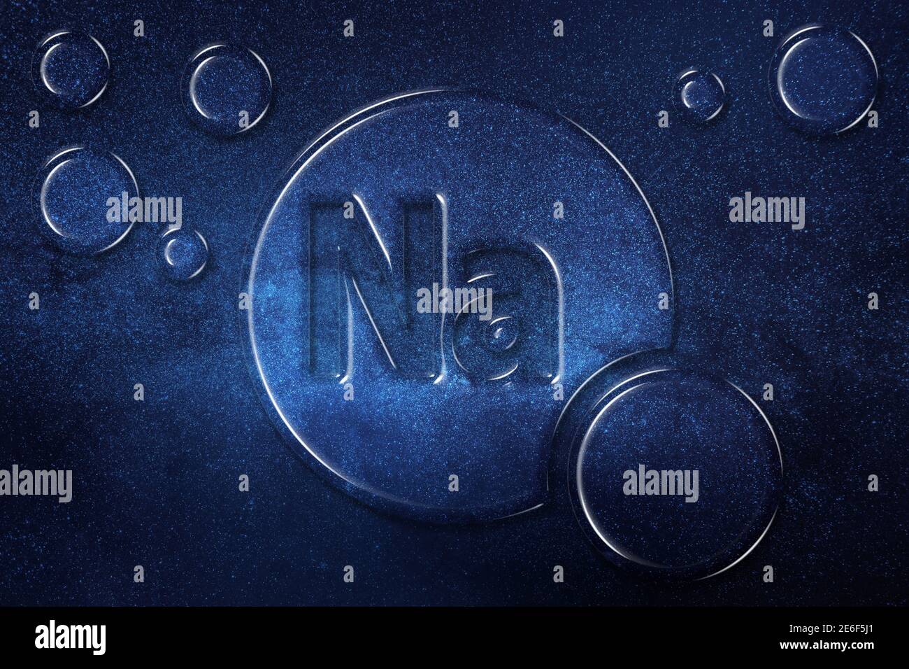 Element Na Sodium, Mineral Vitamin complex dietary supplement, space background Stock Photo Alamy