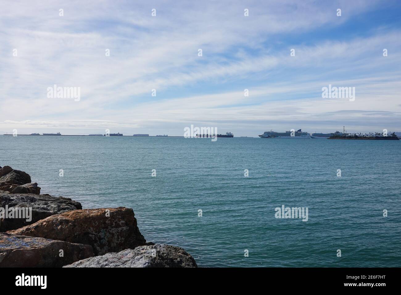 One of the worst U.S. port bottlenecks in more than a decade as container ships are anchored in