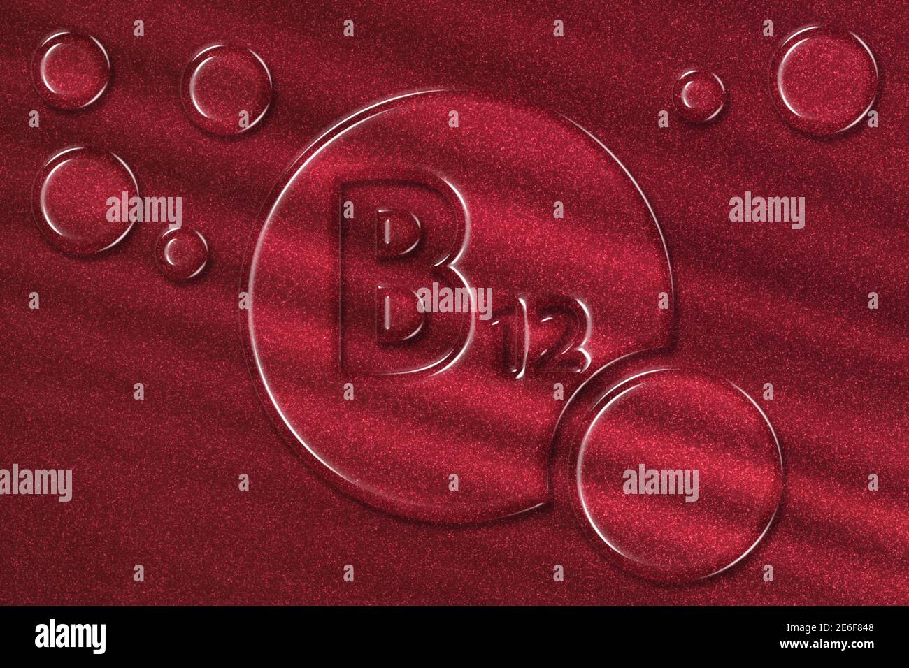 Vitamin B12 health Symbol, vitamin Concept, Cyanocobalamin