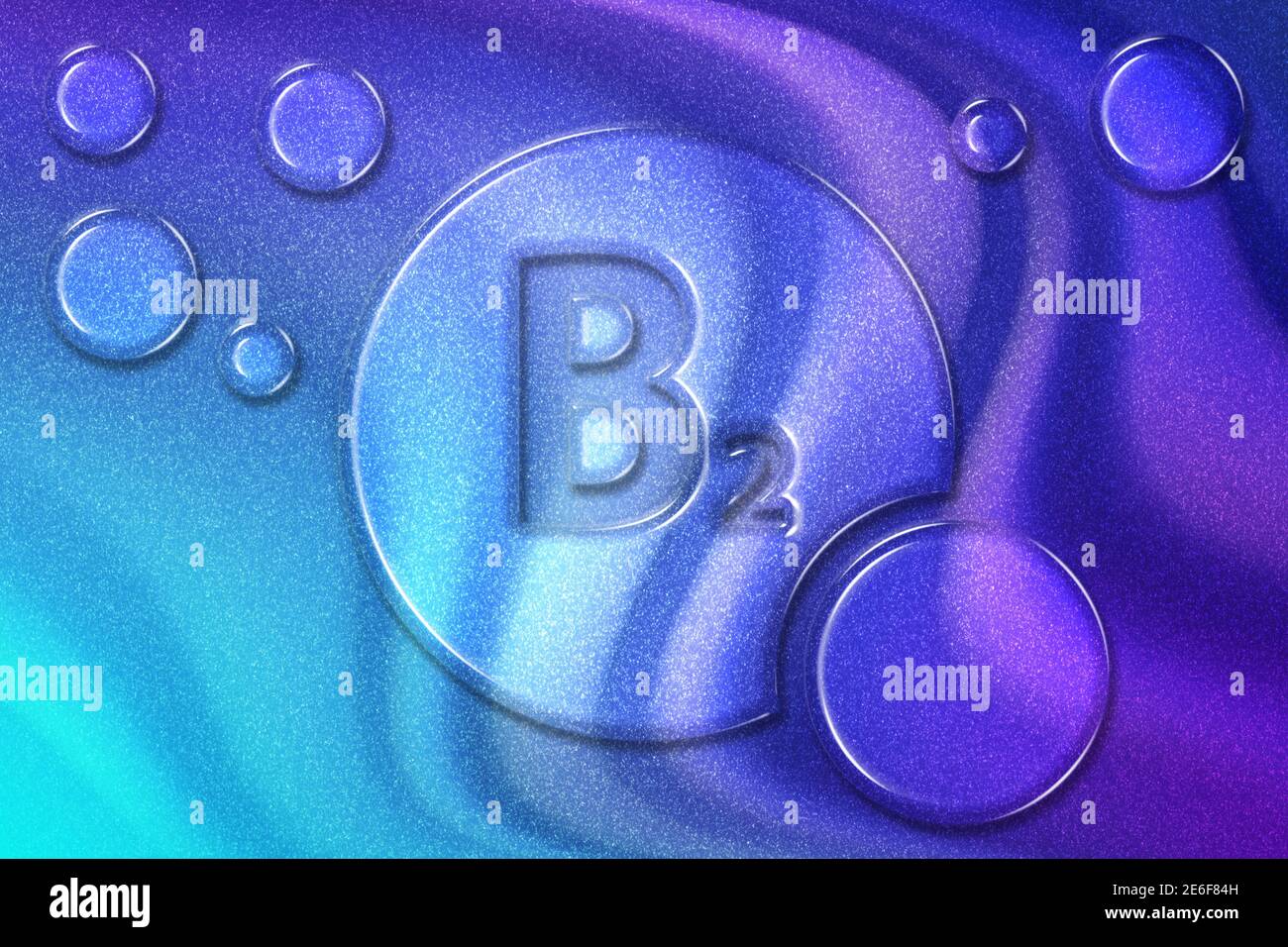 Vitamin B2 health Symbol, vitamin Concept, Riboflavin, important for