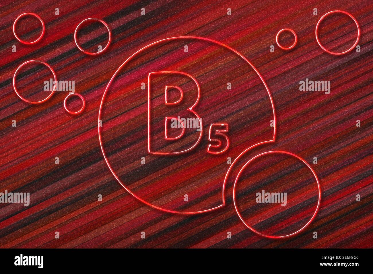 Vitamin B5 health Symbol, vitamin Concept, Pantothenic acid, metabolism