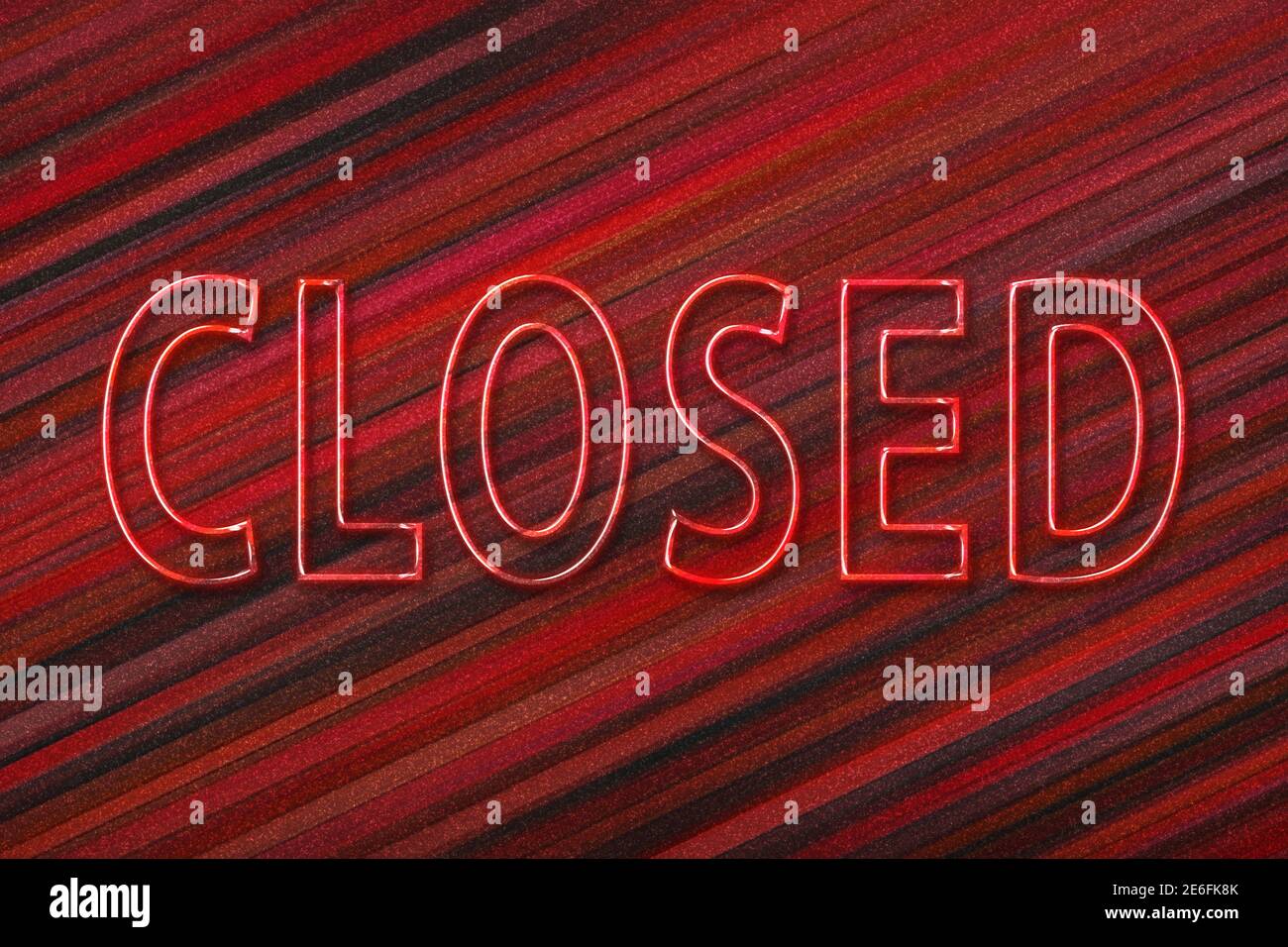 Closed sign, Symbol, Closed Text, red background Stock Photo Alamy