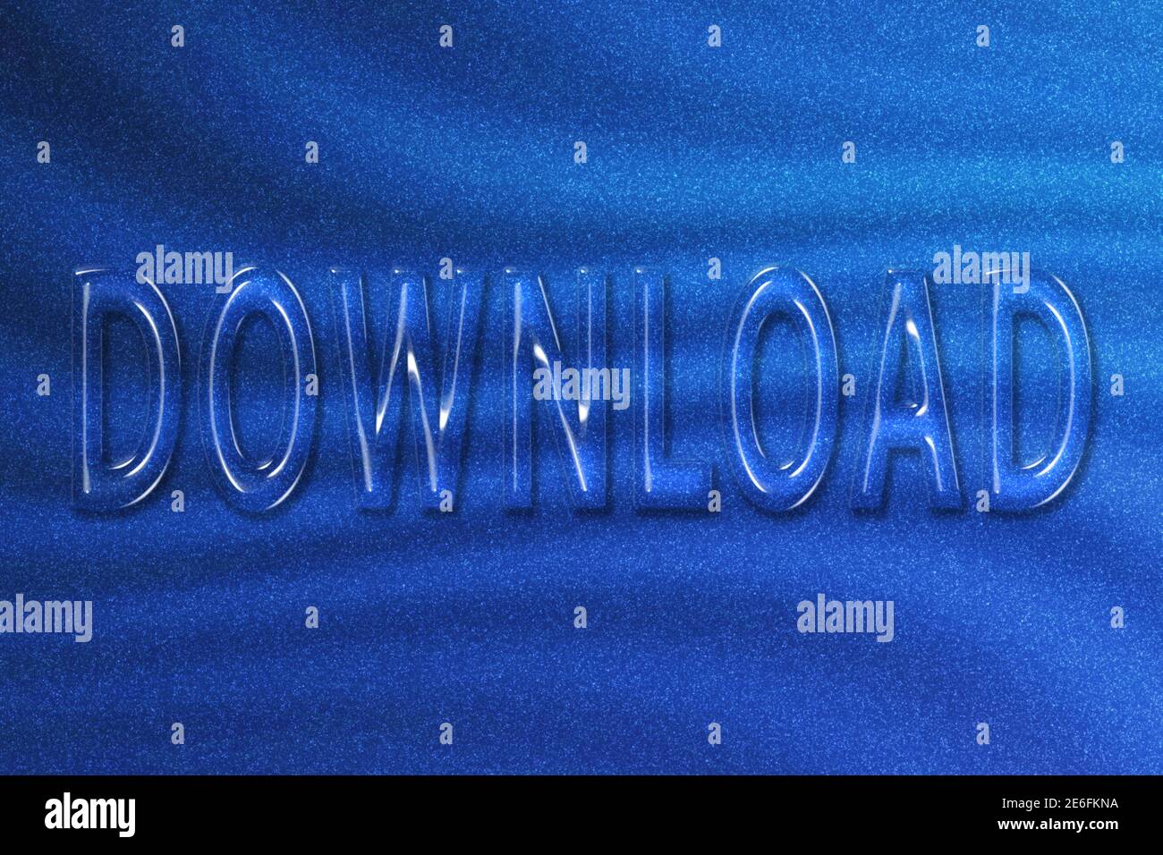 Text Downlaoding Download Text, downloading sharing concept, IT technology, blue glitter ...