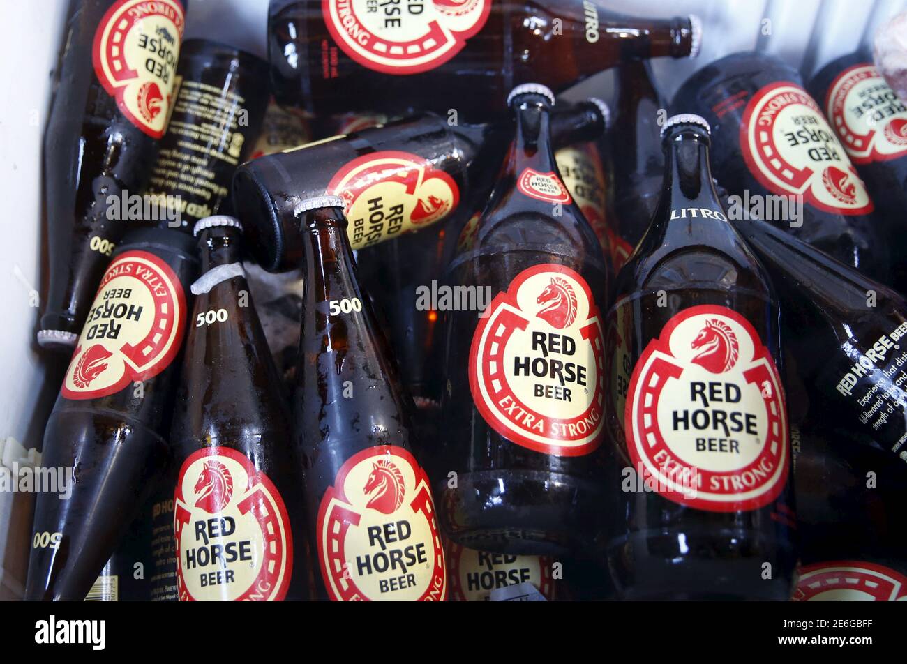 Bottles Of Red Horse Beer A Product Of San Miguel Brewery Are Pictured In A Cooler Of A Sarisari Store Retailer Shop In Muntinlupa Metro Manila February 23 2016 Reuters Erik De Castro