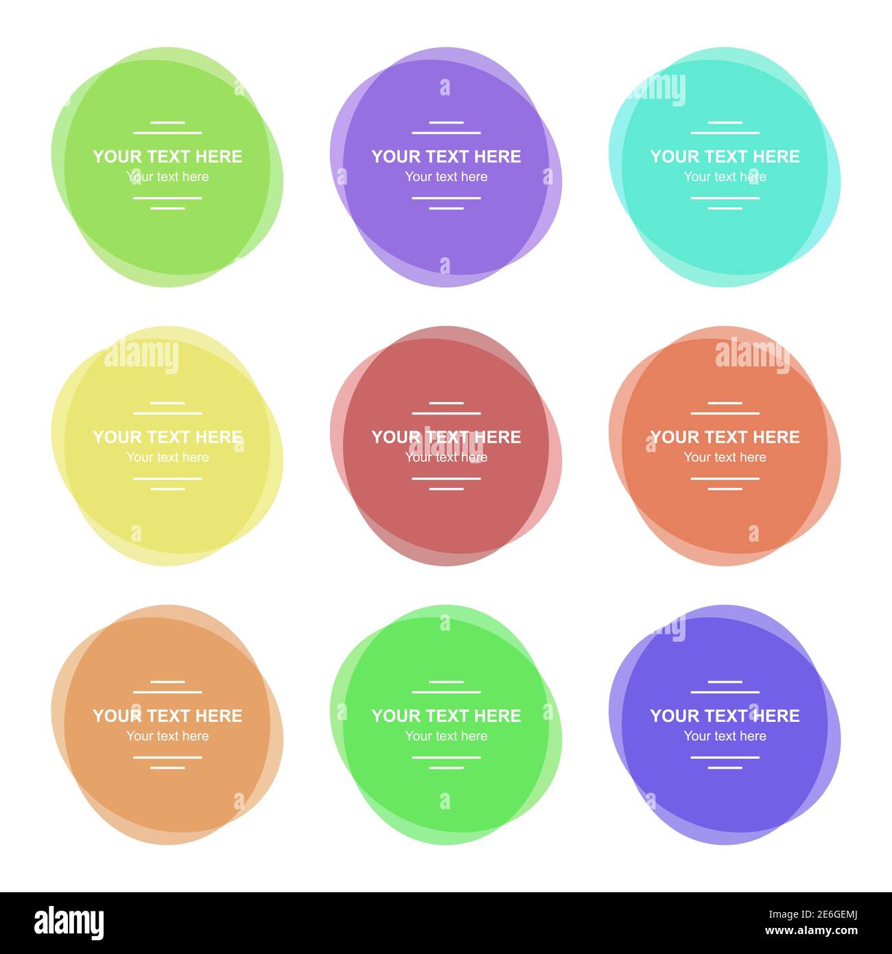 Set of Vector Colorful Banners Stock Vector