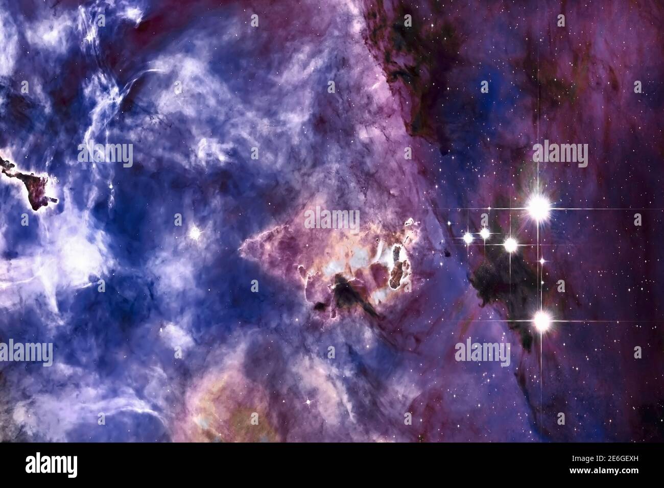 Star Forming region, Deep space, Space background, Elements of this image furnished by NASA. Retouched image. Stock Photo