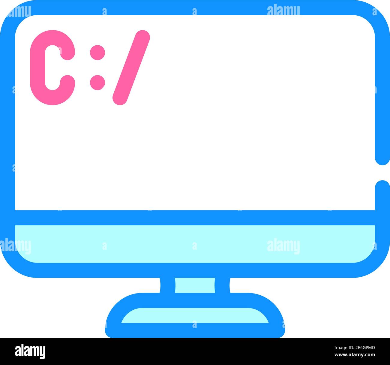 Program coding linear icon Stock Vector Images - Alamy