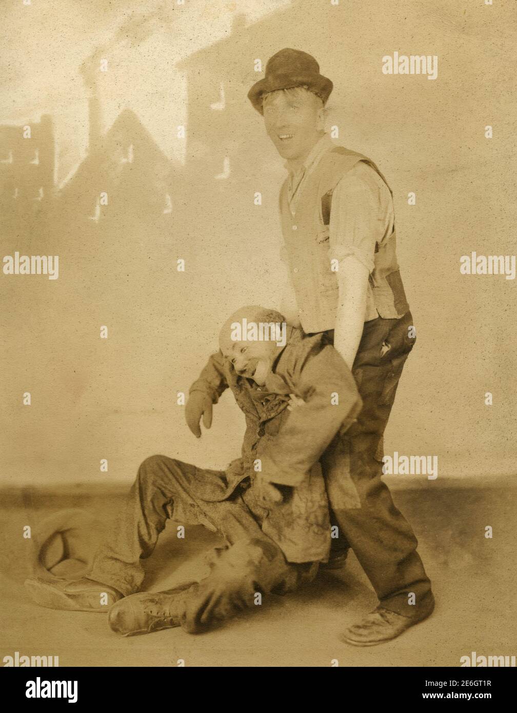 American comedian Larry Semon, 1920s Stock Photo