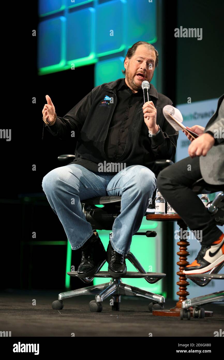 Salesforce ceo marc benioff during hi-res stock photography and images -  Alamy