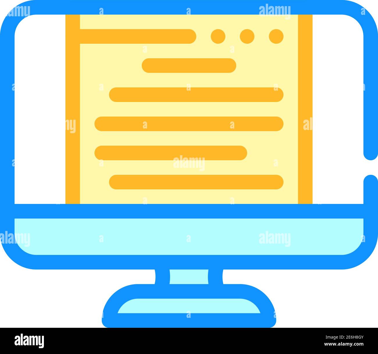document of operating system color icon vector illustration Stock ...