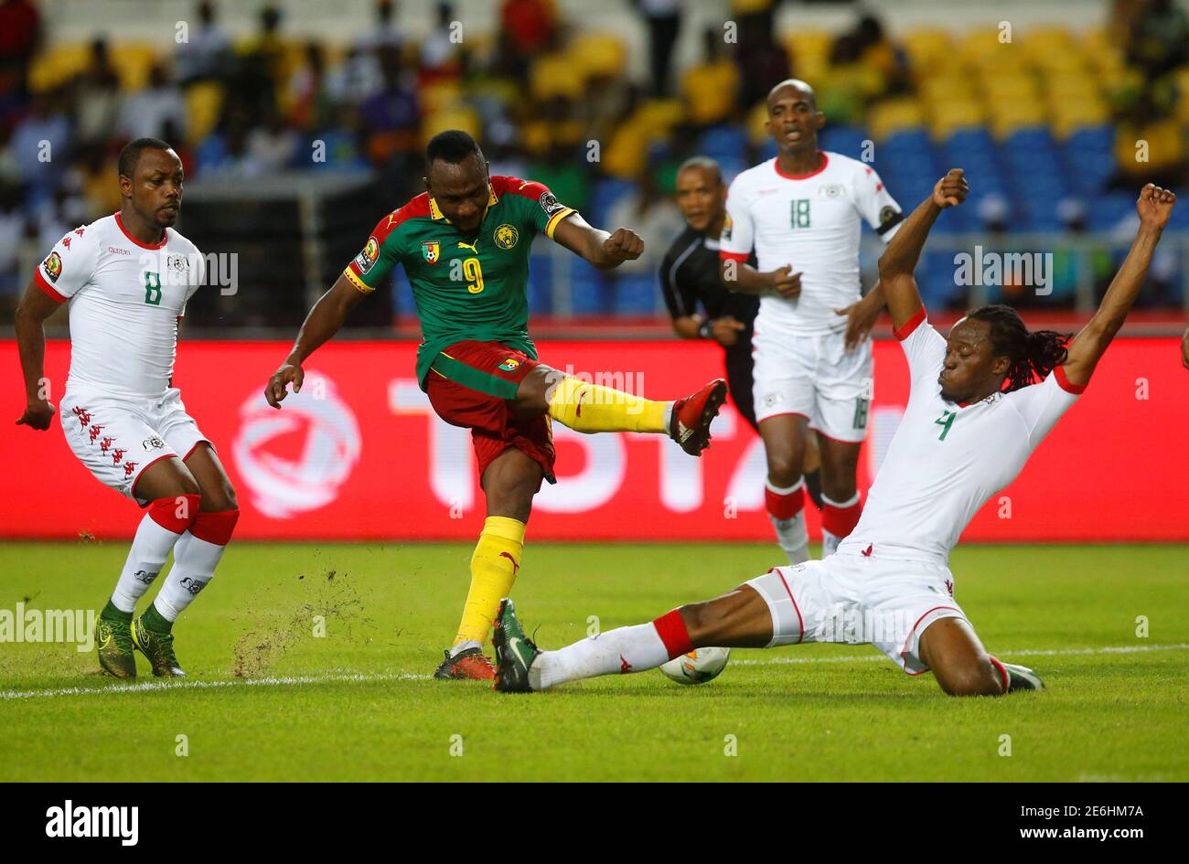 Football Soccer - African Cup of Nations - Burkina Faso v Cameroon - Stade  de l'Amitie - Libreville, Gabon -