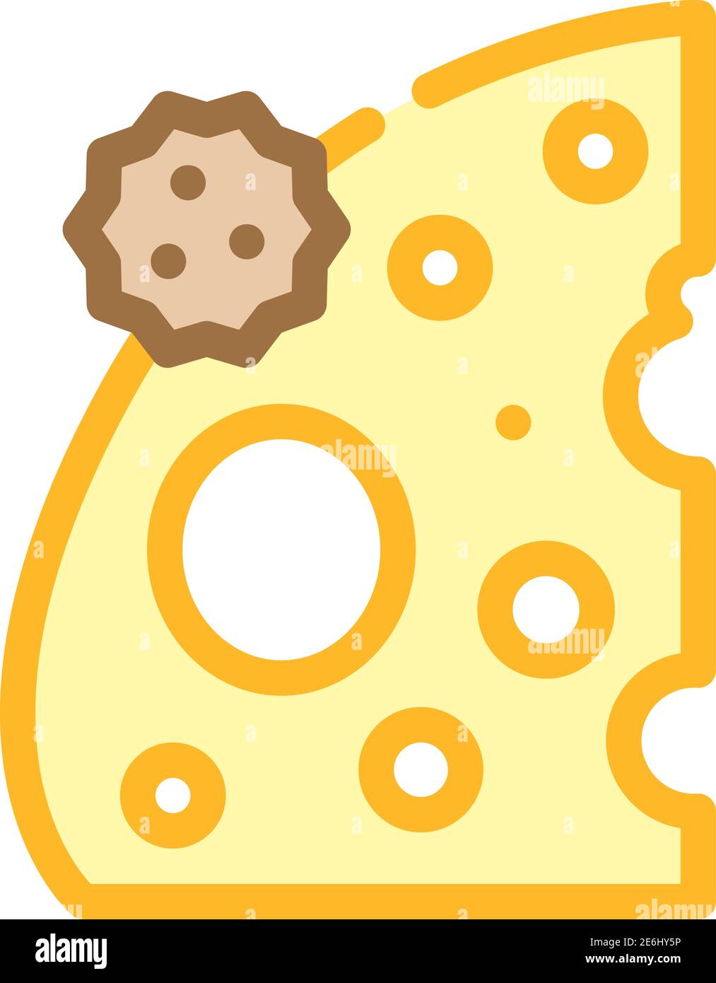 cheese dairy product allergy color icon vector illustration Stock Vector Image & Art Alamy