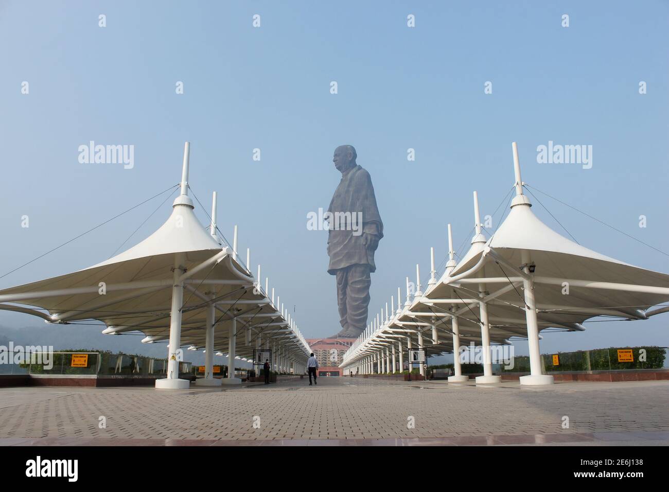 Statue of unity at a height of 182 meters. World's tallest statue of Sri Sardar Vallabhai Patel