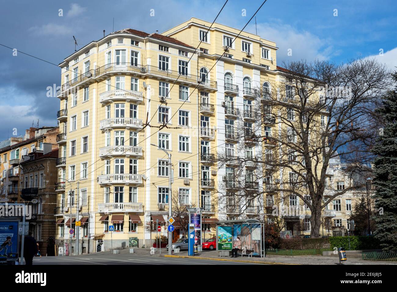 "St. Sofia" building at 29 Moskovska Street in Sofia Bulgaria by Lazar