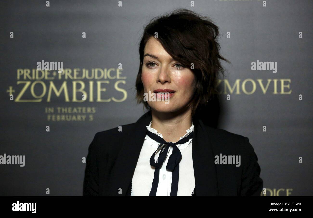 Cast member Lena Headey poses at the premiere of "Pride and Prejudice and  Zombies" in Los Angeles, California January 21, 2016. The movie opens in  the U.S. on February 5. REUTERS/Mario Anzuoni