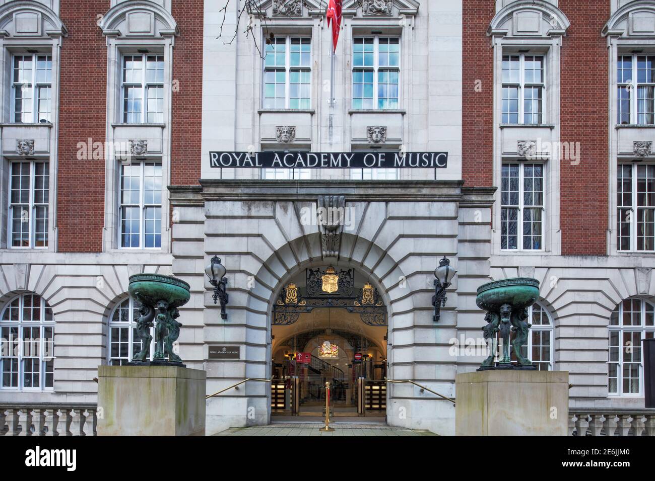 The facade of the Royal Academy of Music on Marylebone Road Stock Photo