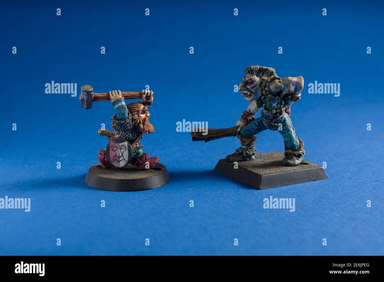 Dungeons and Dragons style hand painted lead figures produced by Citadel  Miniatures and sold through Games Workshop in the 1980s Stock Photo - Alamy