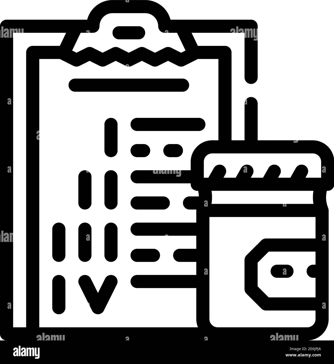 checklist with testing stages line icon vector illustration Stock ...