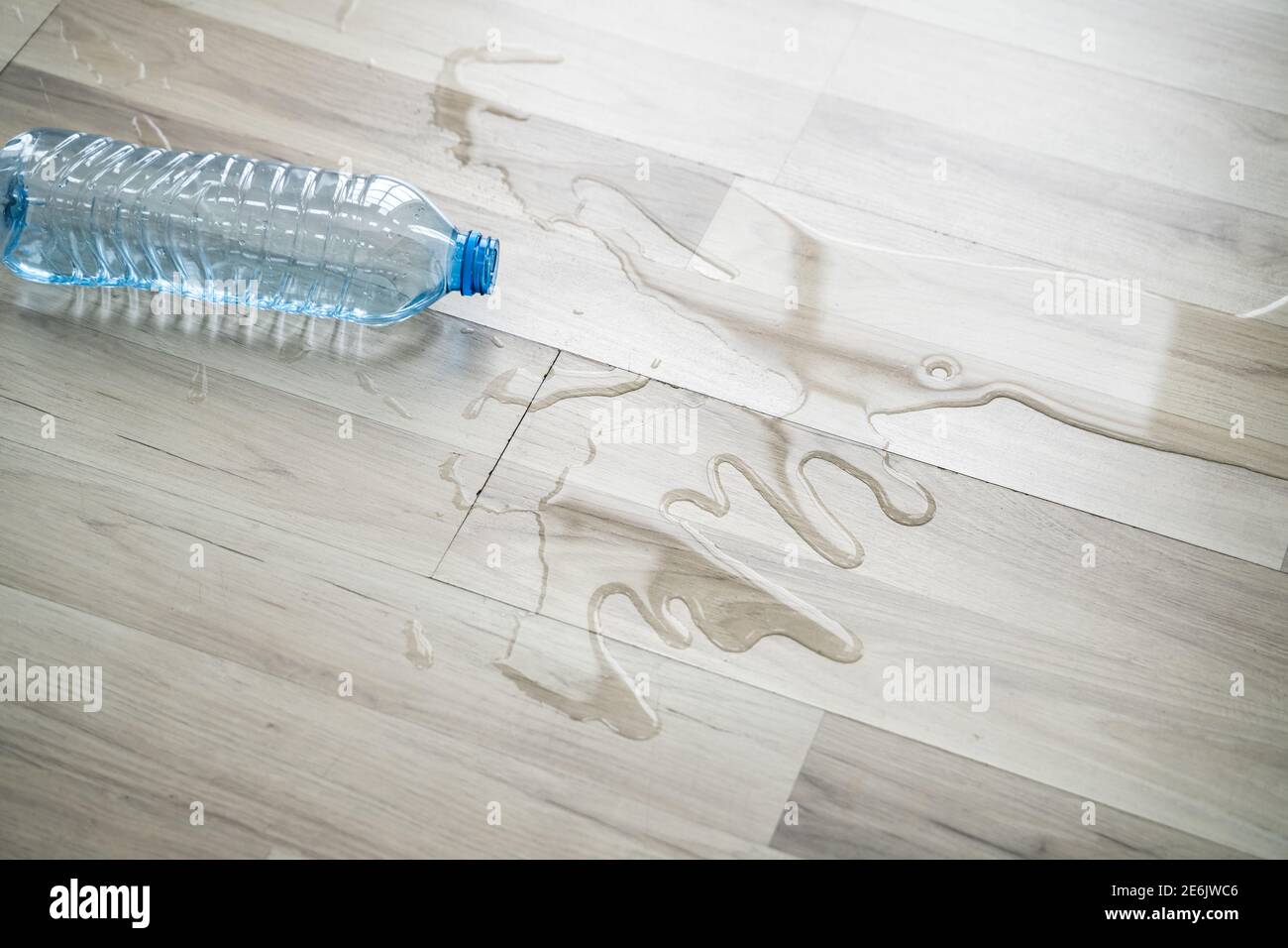 Water On House Floor Surface. Laminate Damage Stock Photo Alamy