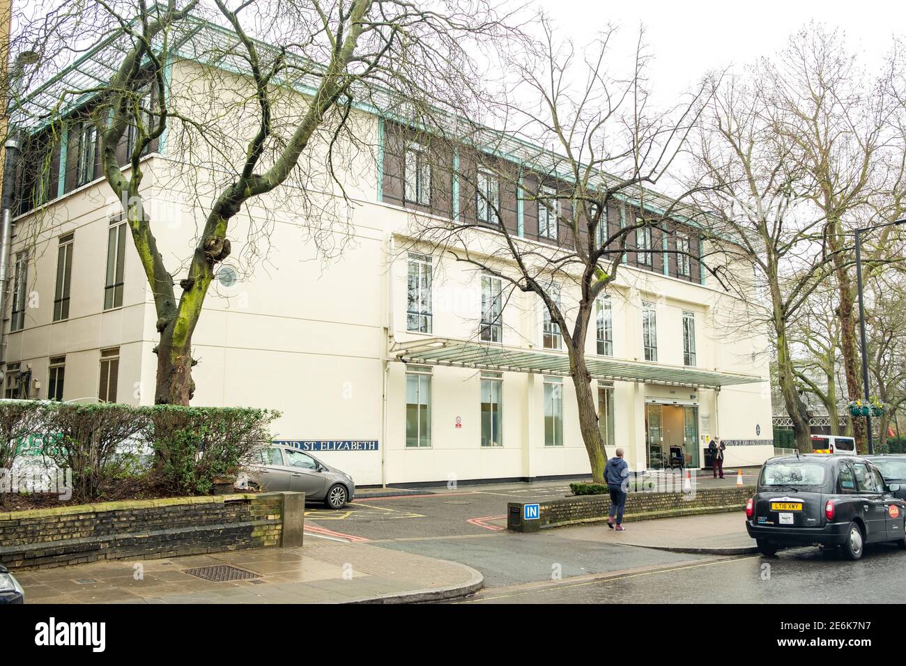London- St John & St Elizabeth Hospital on Grove End Road in St Johns Wood Stock Photo