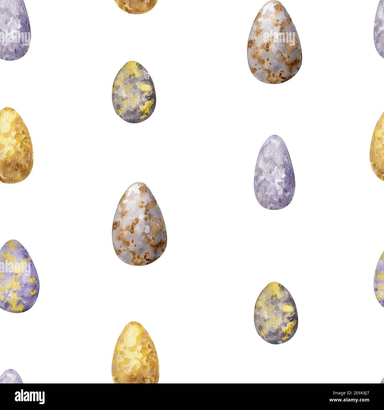 Hand painted eggs endless background. Stock Photo
