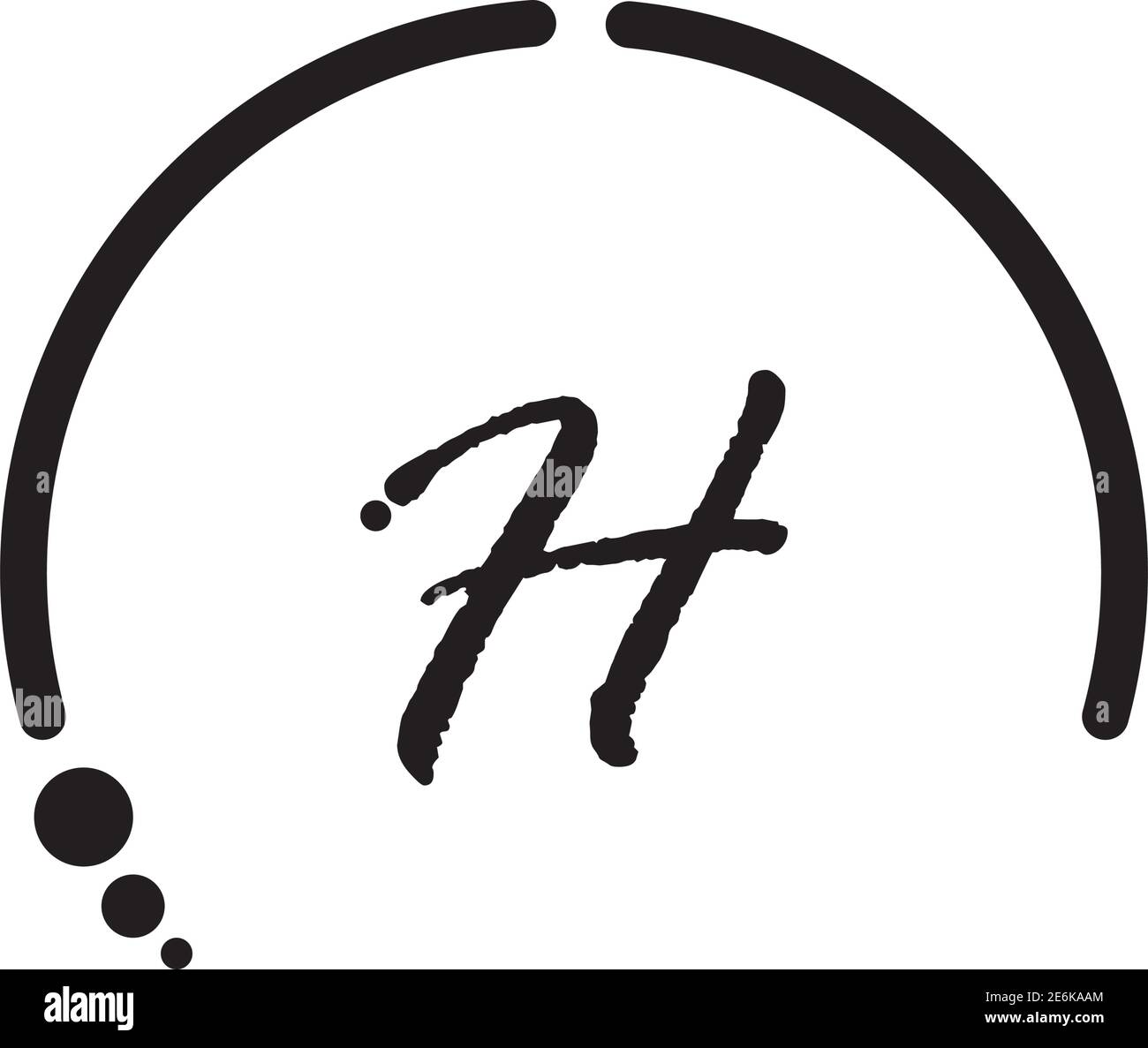 Letter H logo icon vector design template elements Stock Vector Image ...