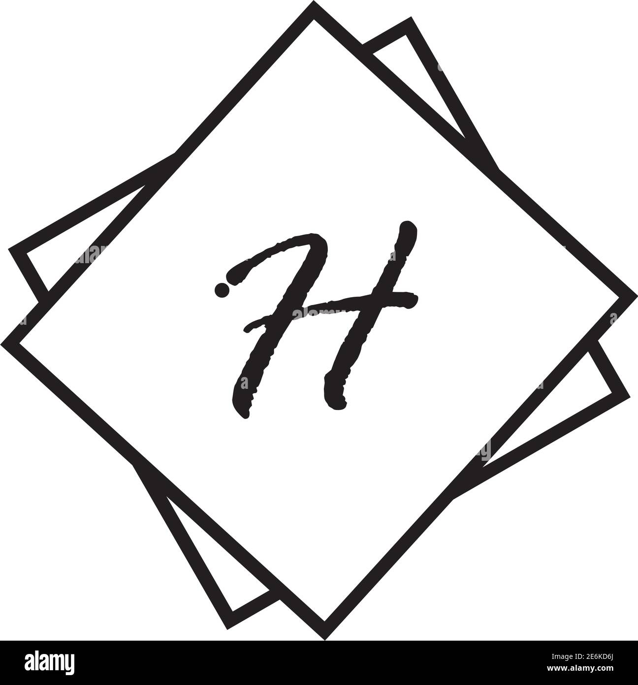 Letter H logo icon vector design template elements Stock Vector Image ...