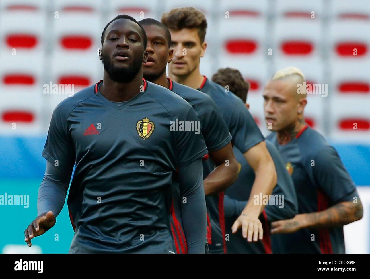 Football Soccer Euro 16 Belgium Training Allianz Riviera Stadium Nice France 21 6 16 Belgium S Romelu Lukaku During Training Reuters Eric Gaillard Stock Photo Alamy