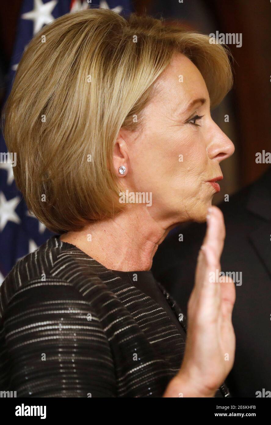 Devos sworn hi-res stock photography and images - Alamy