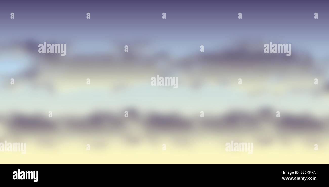 blue sky background with fluffy clouds at sunset vector illustration ...