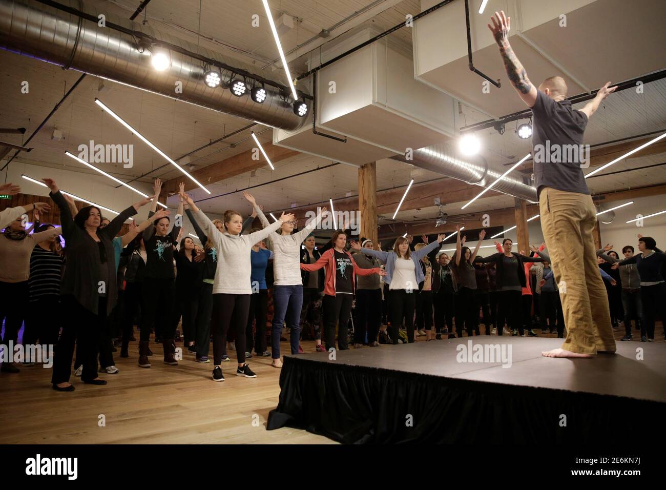 Jordan Giarratano Of Fighting Chance Teaches A Self Defense Class In Seattle Washington U S March 28 17 A Seattle Woman Who Became A Folk Hero By Fighting Off A Would Be Rapist In A