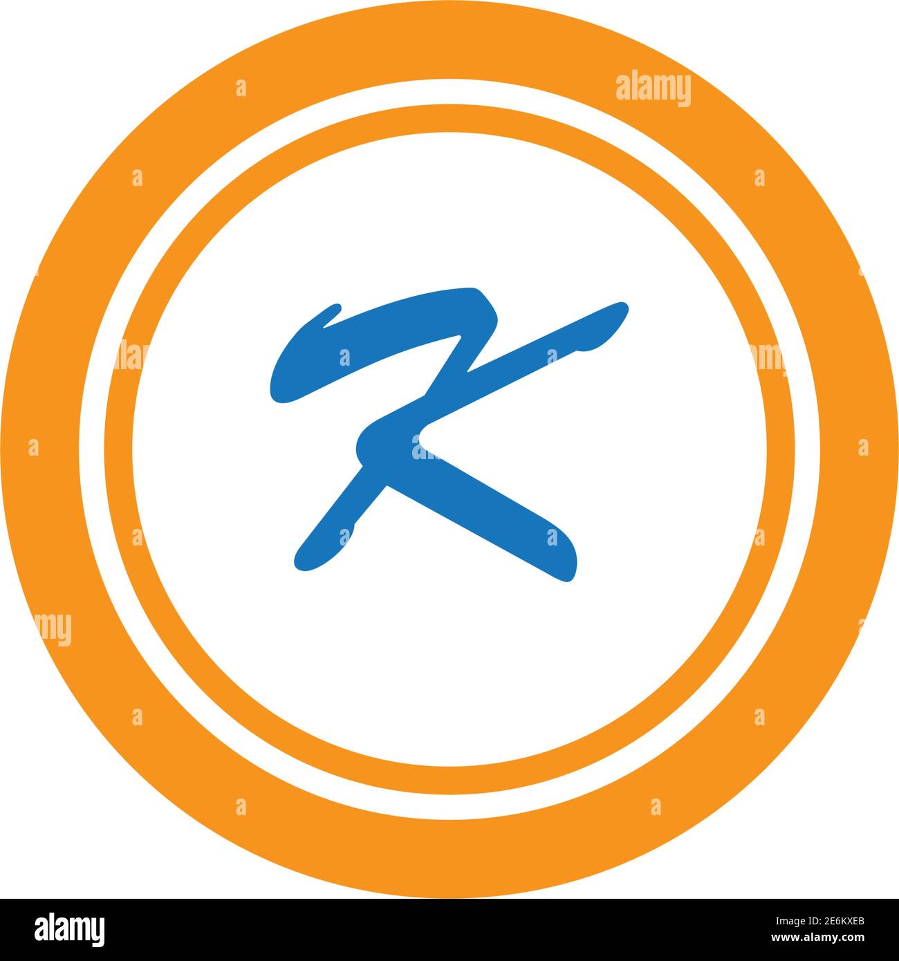 Letter K logo icon design template elements Stock Vector