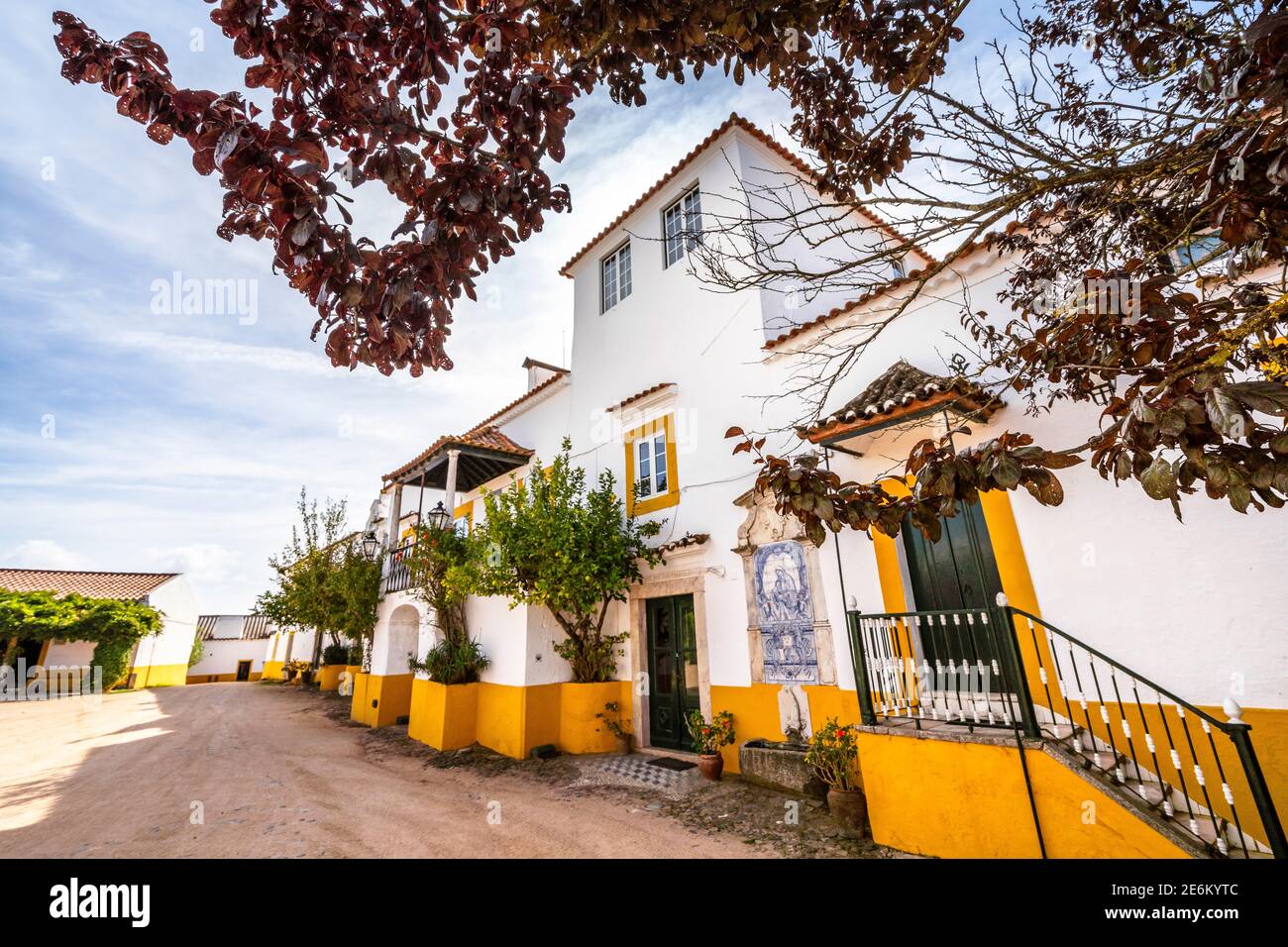 Typical Portuguese rich house connected to winery industry in Alentejo