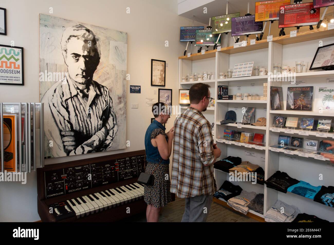 Moogseum museum in downtown Asheville North Carolina Stock Photo