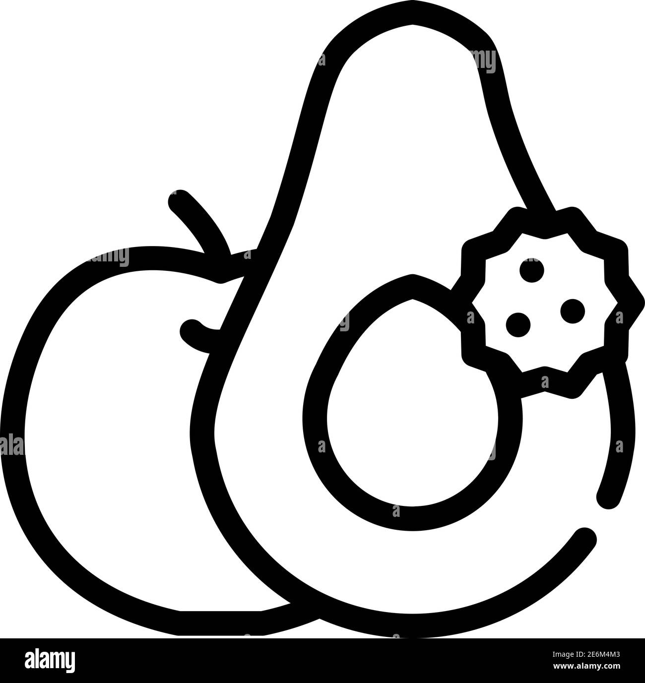 fruits and vegetables allergy line icon vector illustration Stock Vector Image & Art Alamy