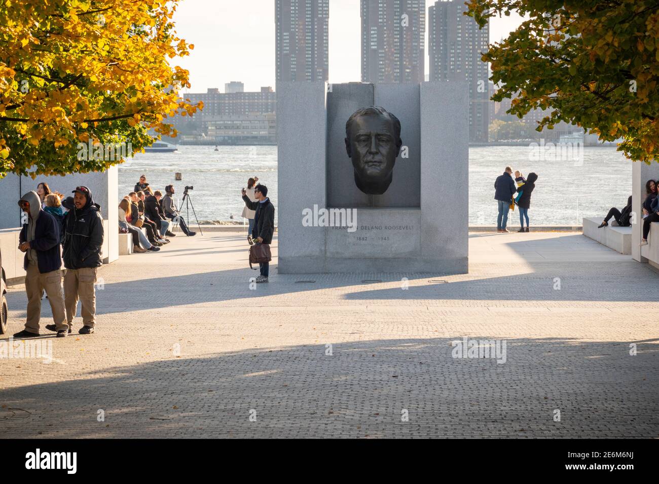 Franklin D Roosevelt Four Freedoms Park New York City Stock Photo
