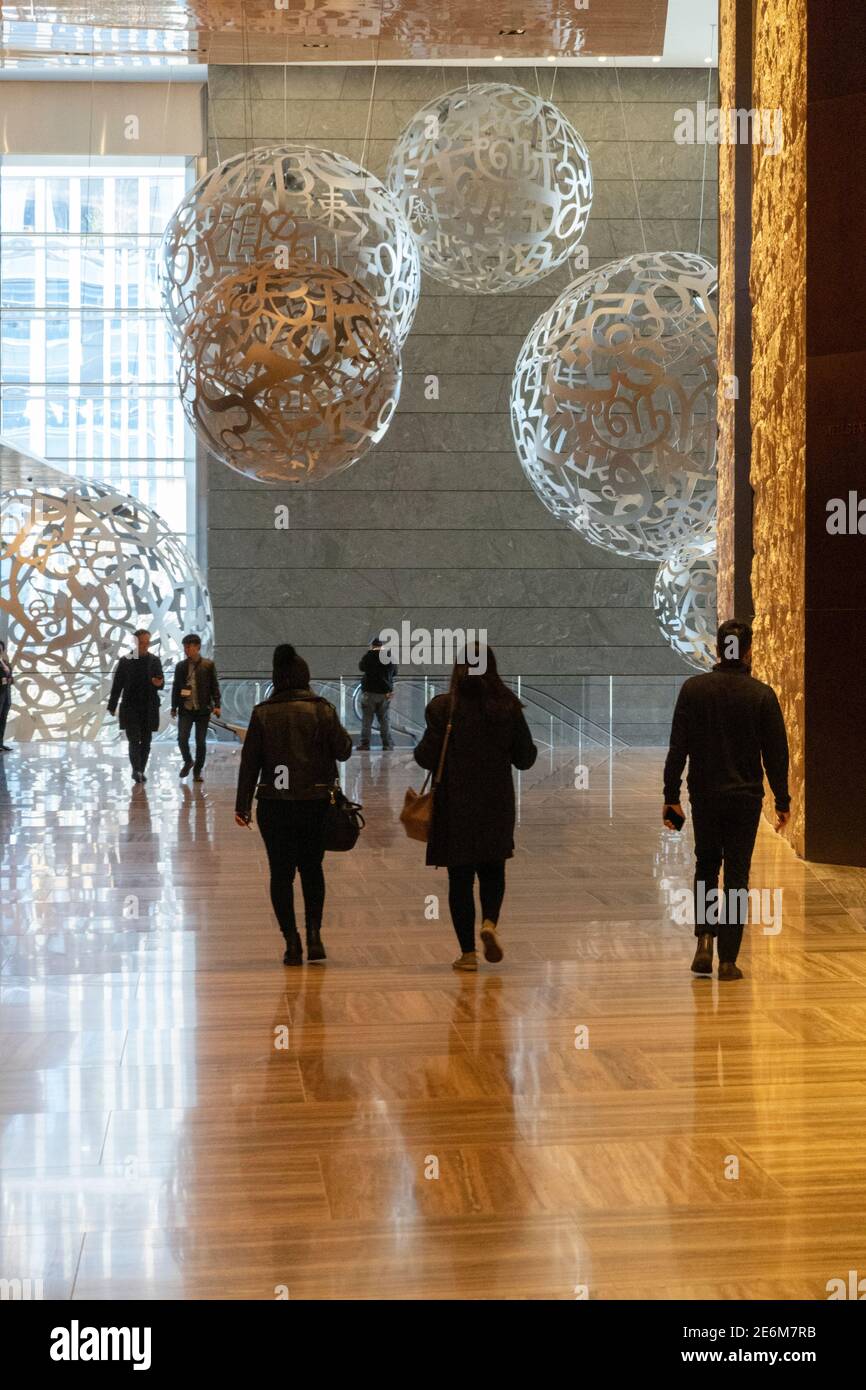 Hudson Yards Mall on the westside of Manhattan NYC Stock Photo