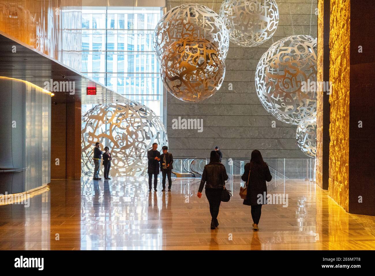 Hudson Yards Mall on the westside of Manhattan NYC Stock Photo