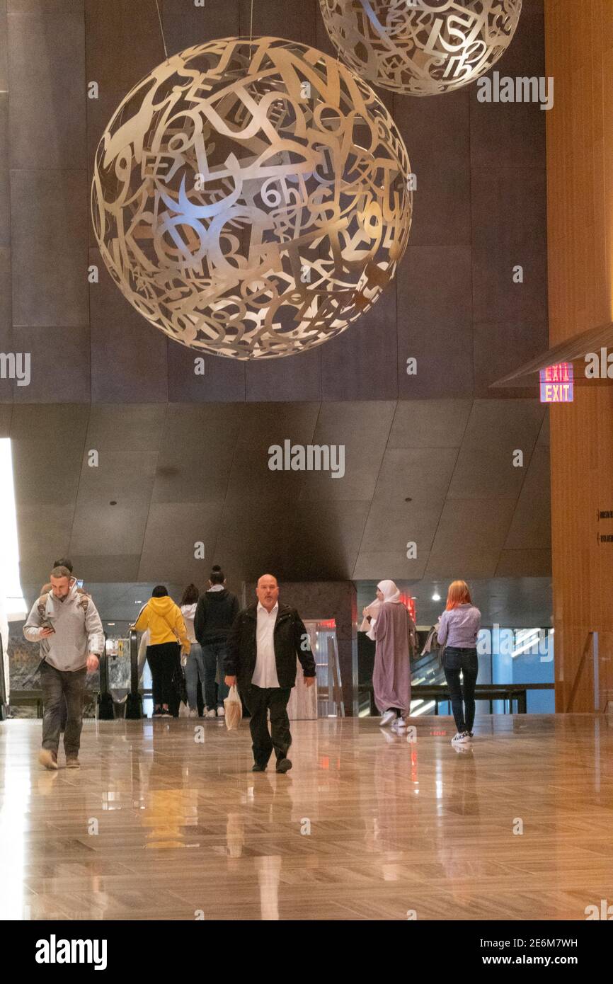 Hudson Yards Mall on the westside of Manhattan NYC Stock Photo