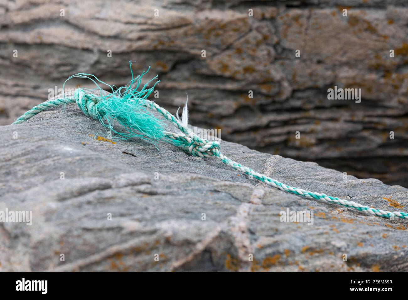 Washed Up Rope Greyish green washed hi-res stock photography and images - Alamy
