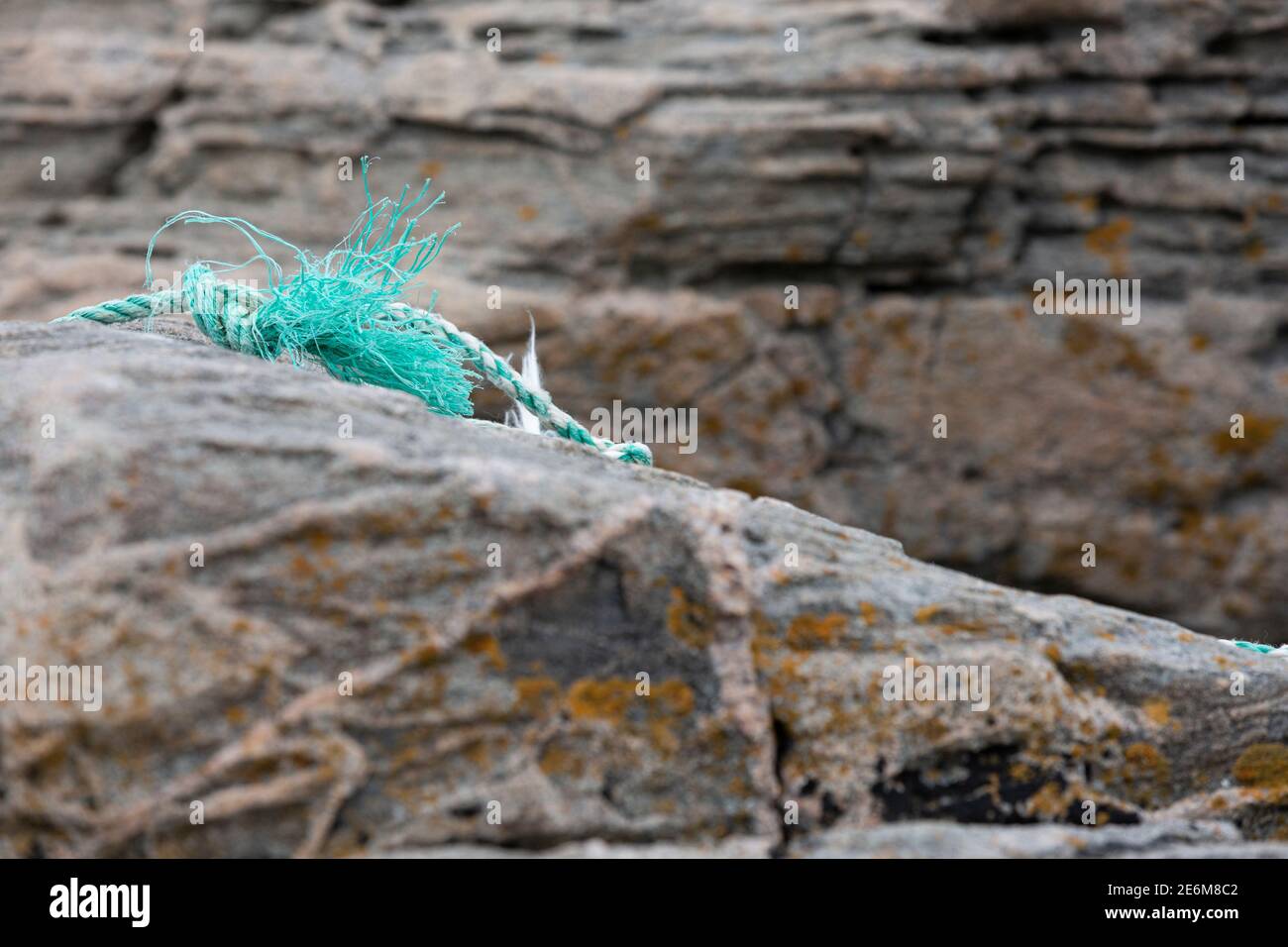 Washed Up Rope Greyish green washed hi-res stock photography and images - Alamy
