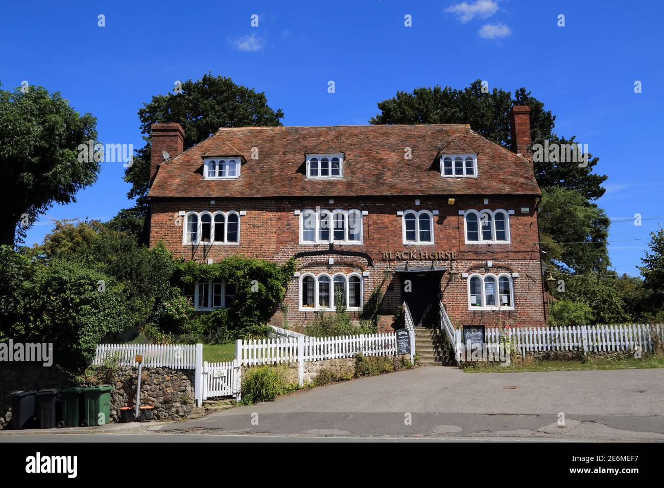 The Black Horse pub, The Street, Pluckley, Ashford, Kent, England