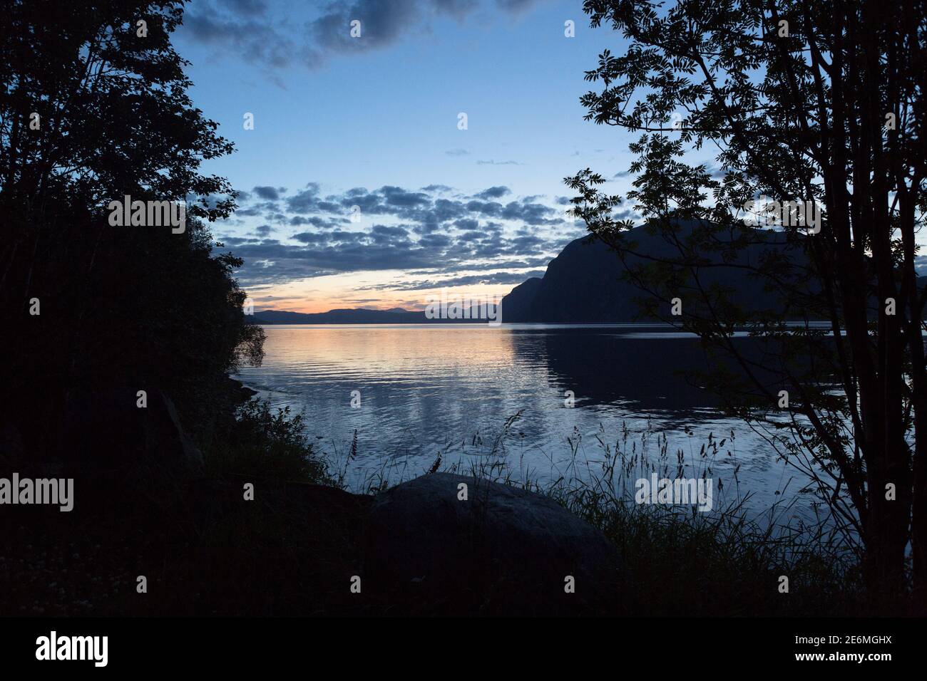 A Midsummer Night S Dream At Romsdalsfjorden Norway Stock Photo Alamy