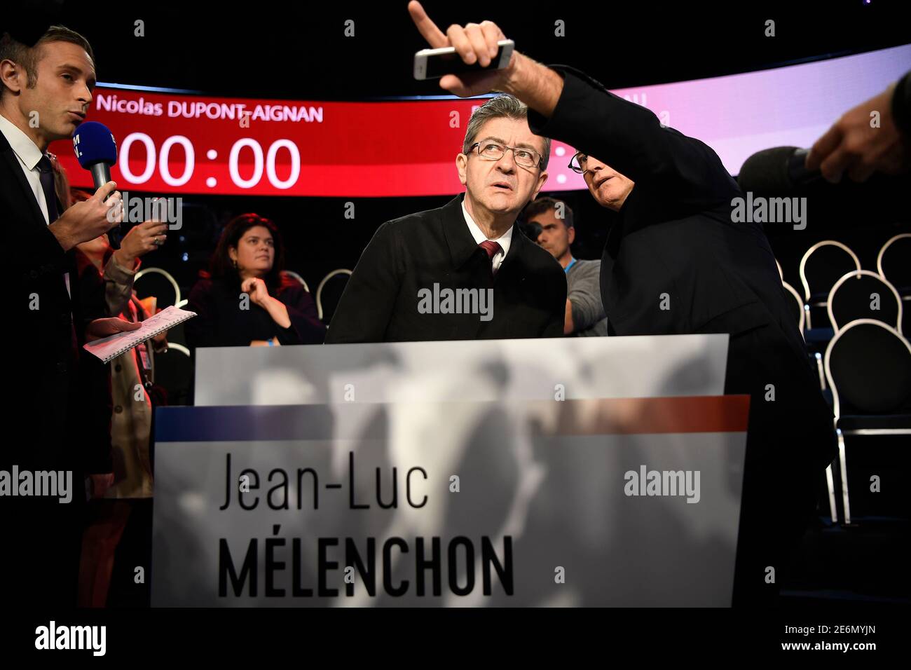 Jean luc melenchon television hi-res stock photography and images - Alamy
