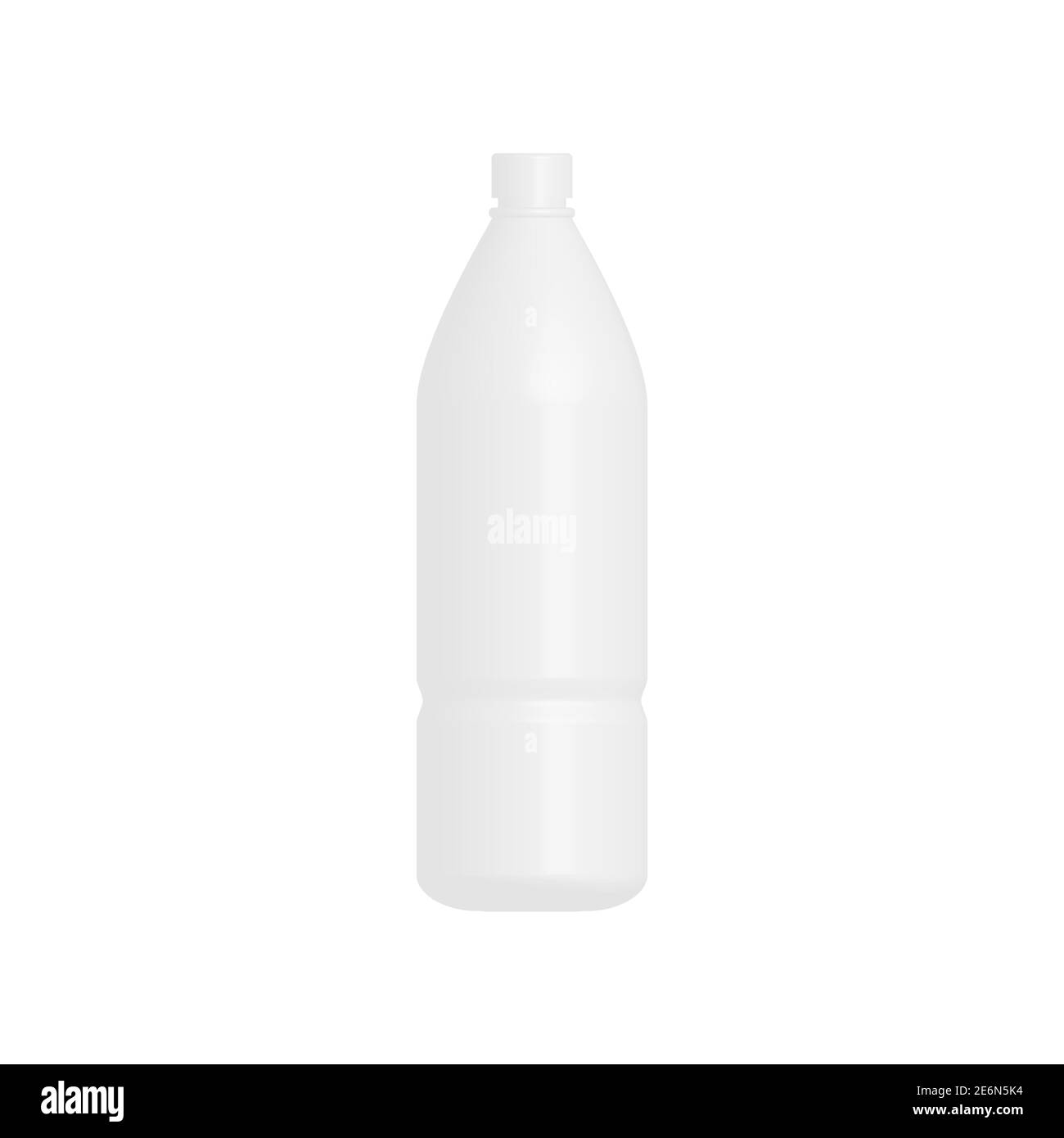Bottle 3D icon. Mock up for water or milk bottle. Vector isolated on white Stock Vector